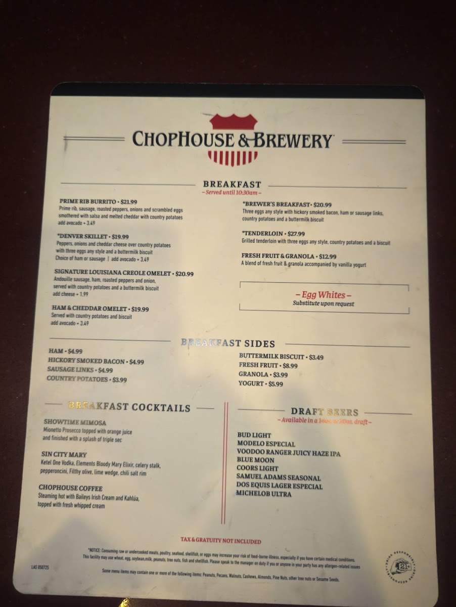 Chophouse Menu - Image 2