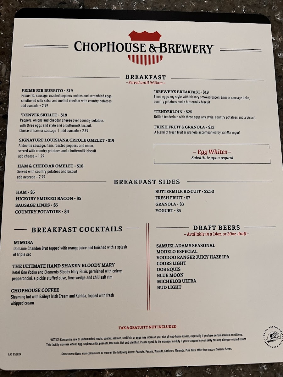 Chophouse Menu - Image 3